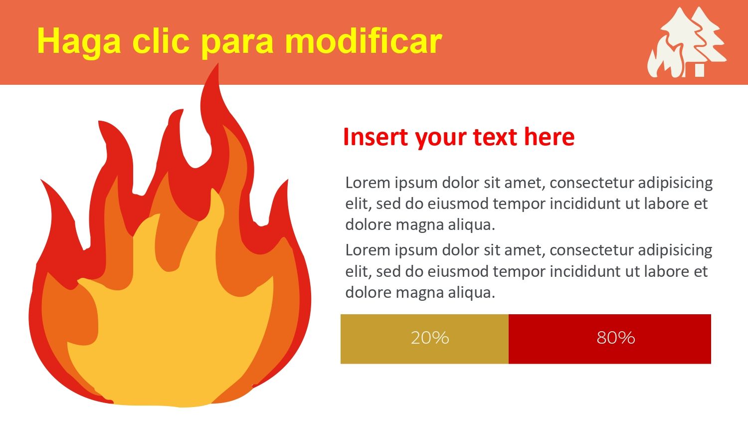 Incendio Forestal Plantilla PowerPoint