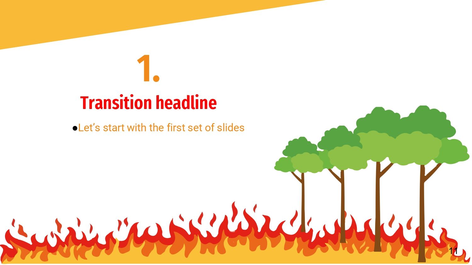Incendio Forestal Plantilla PowerPoint