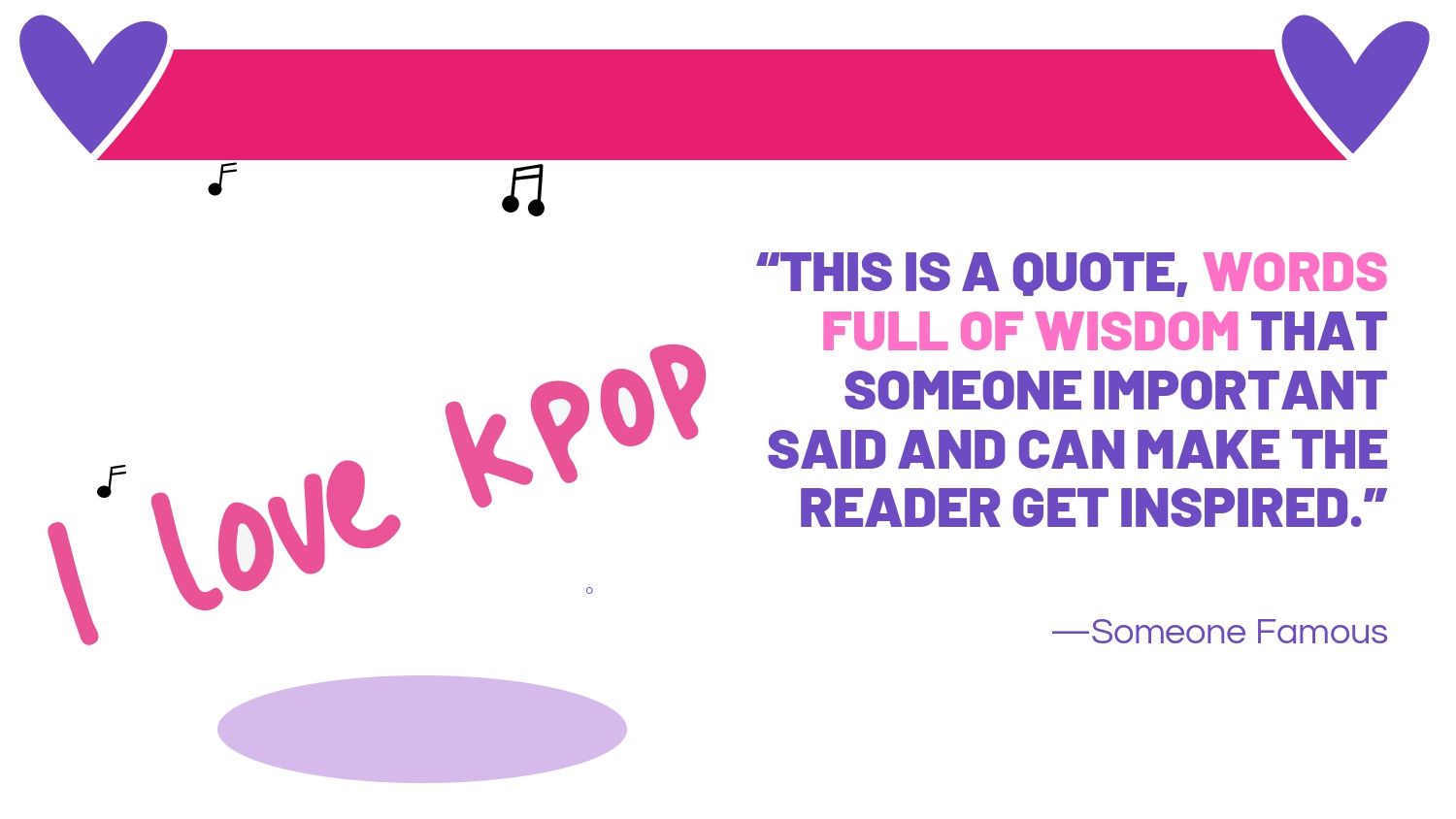 K-pop Plantilla PowerPoint