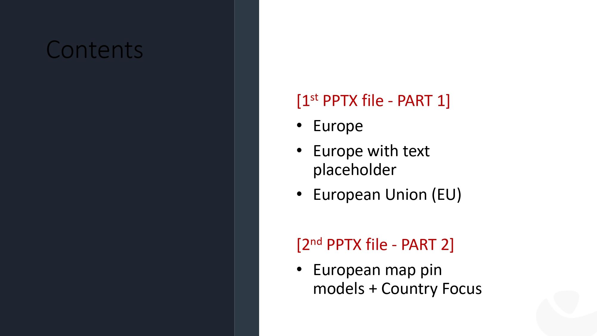Mapa de Europa Plantilla PowerPoint