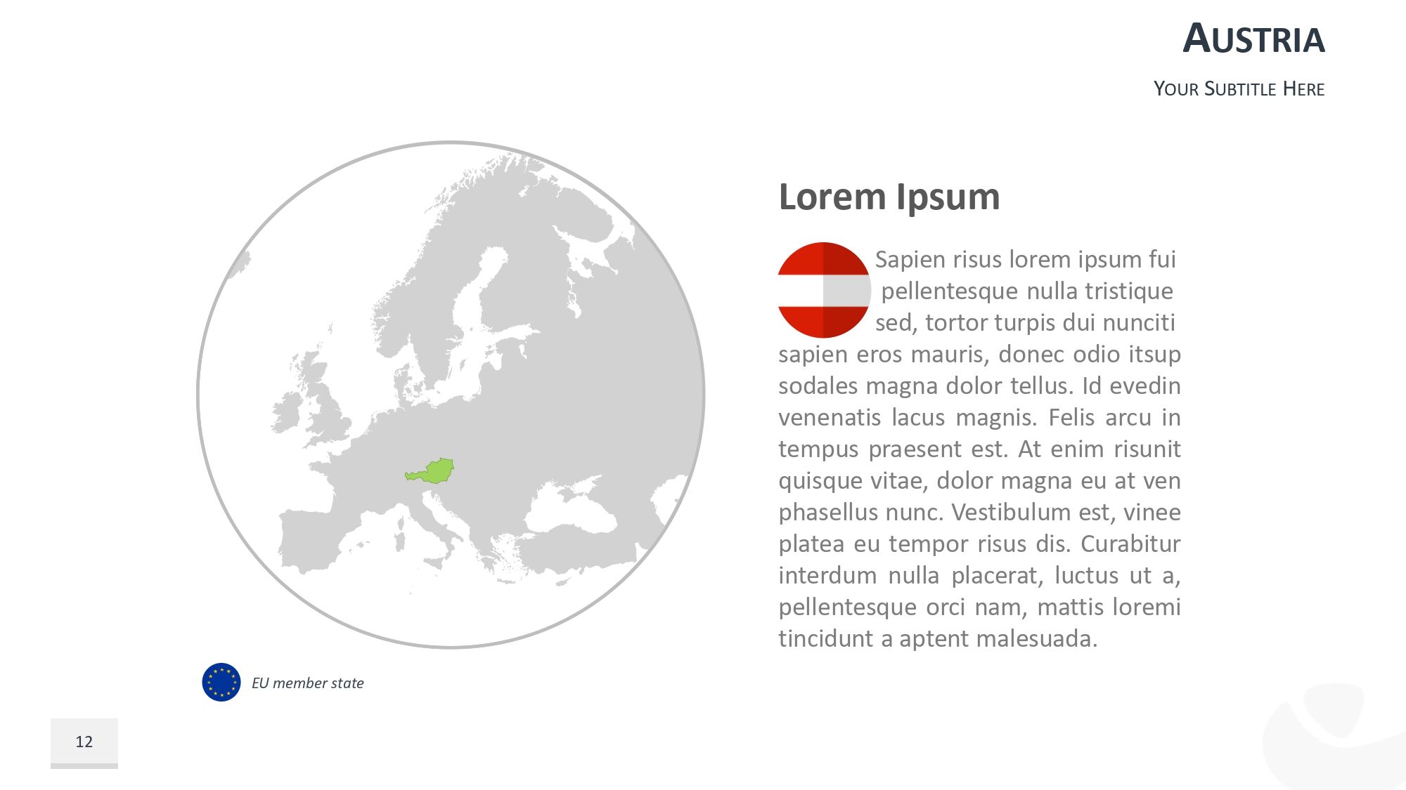 Mapa de Europa Plantilla PowerPoint