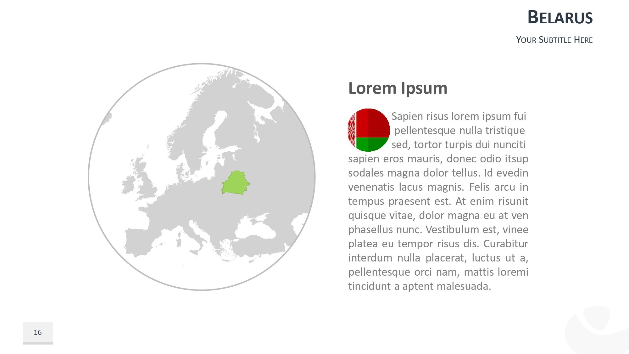 Mapa de Europa Plantilla PowerPoint