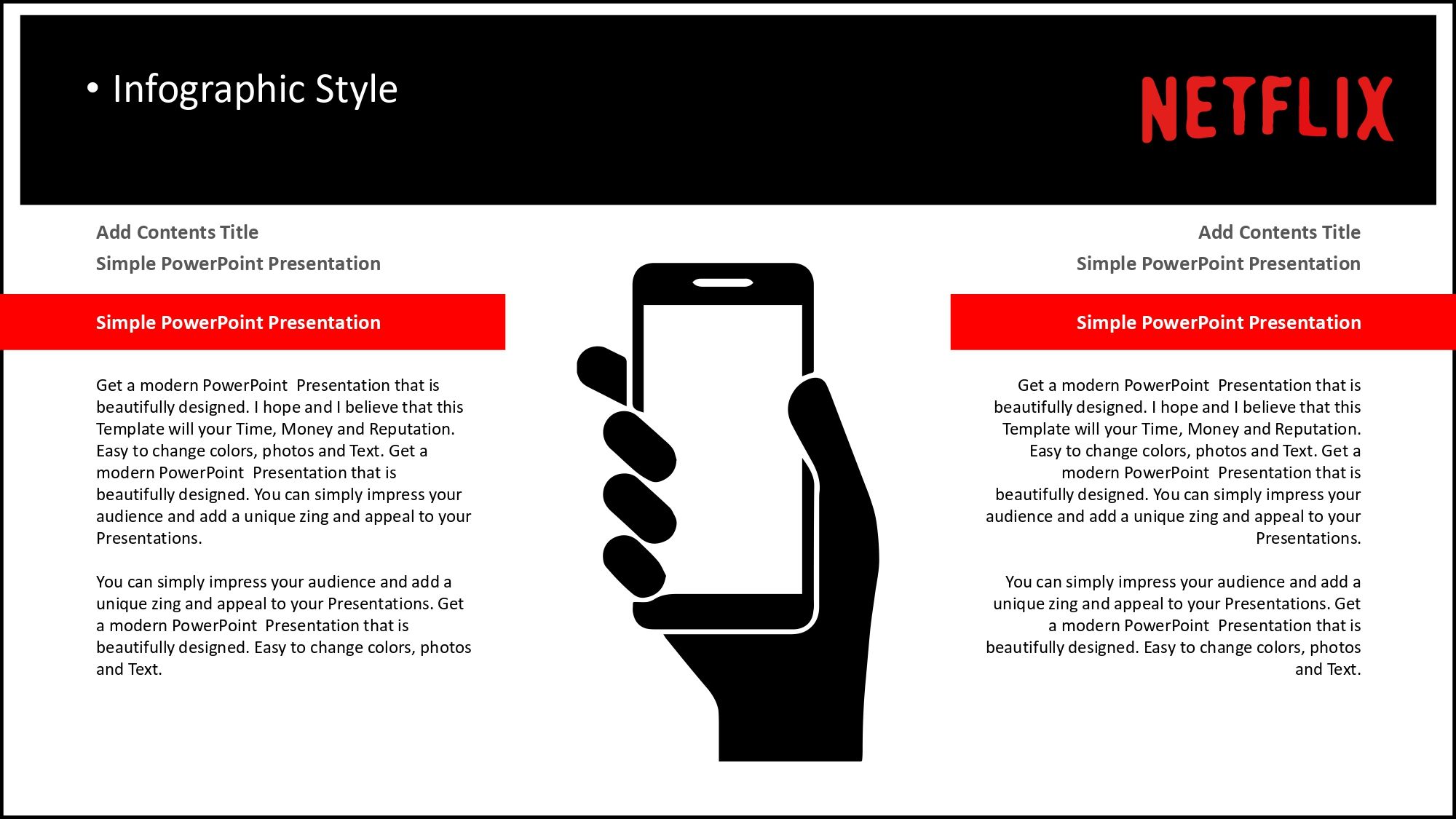 Netflix Plantilla PowerPoint