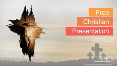 Crucifixión de Jesús Plantilla PowerPoint