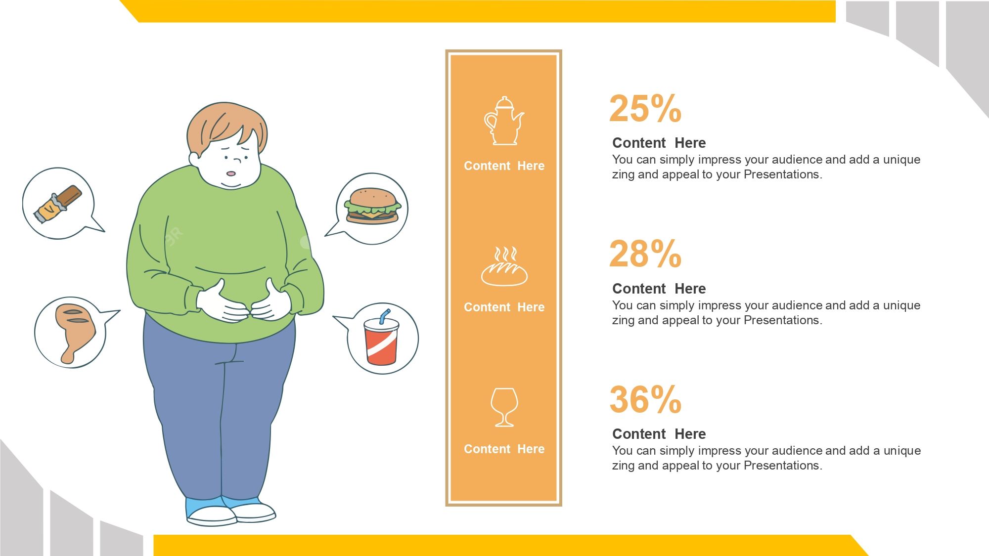 Obesidad Plantilla PowerPoint