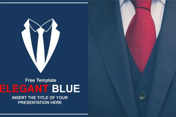 Plantilla PowerPoint Azul Elegante Profesional
