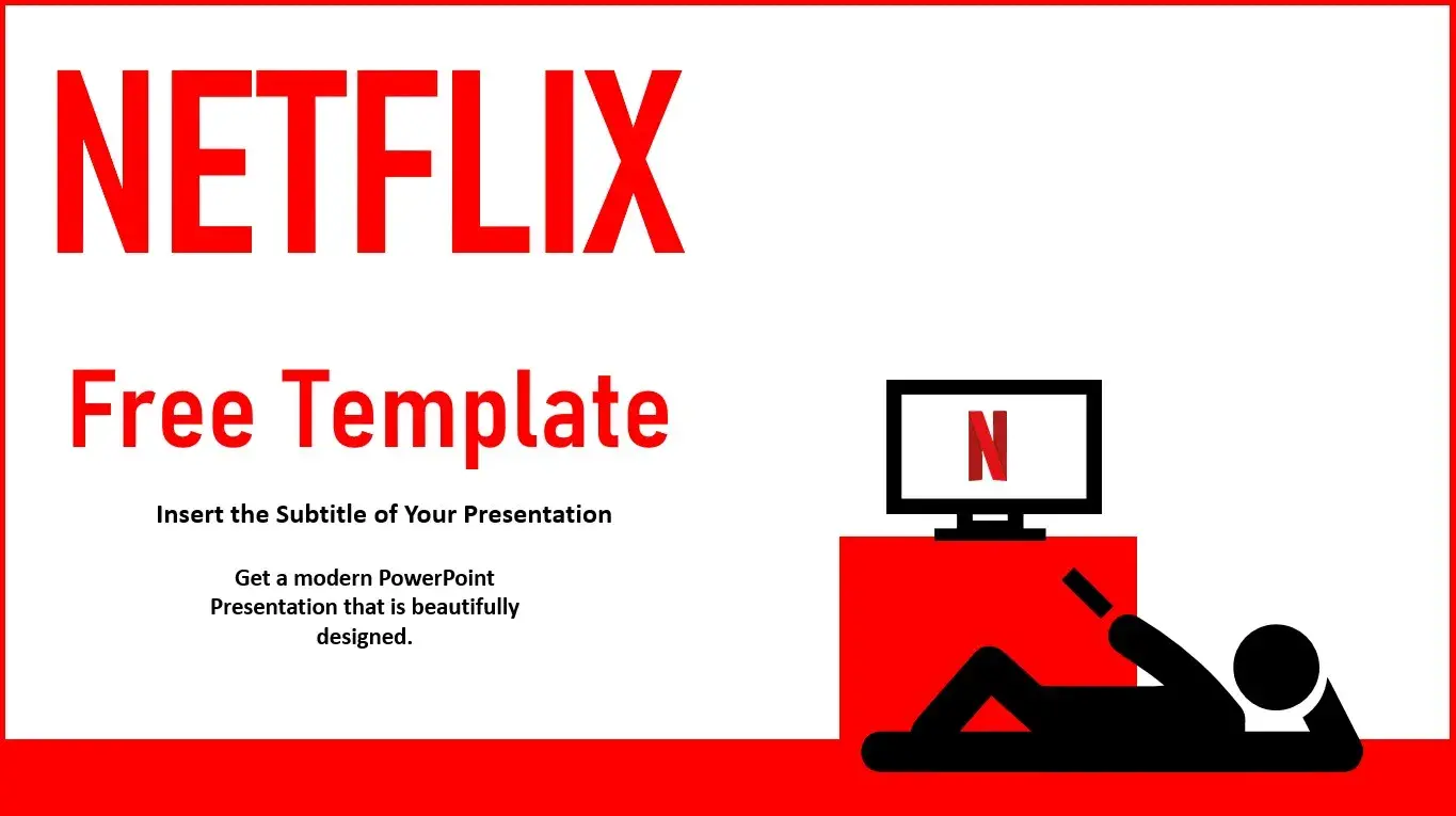 Plantilla PowerPoint Estilo Netflix