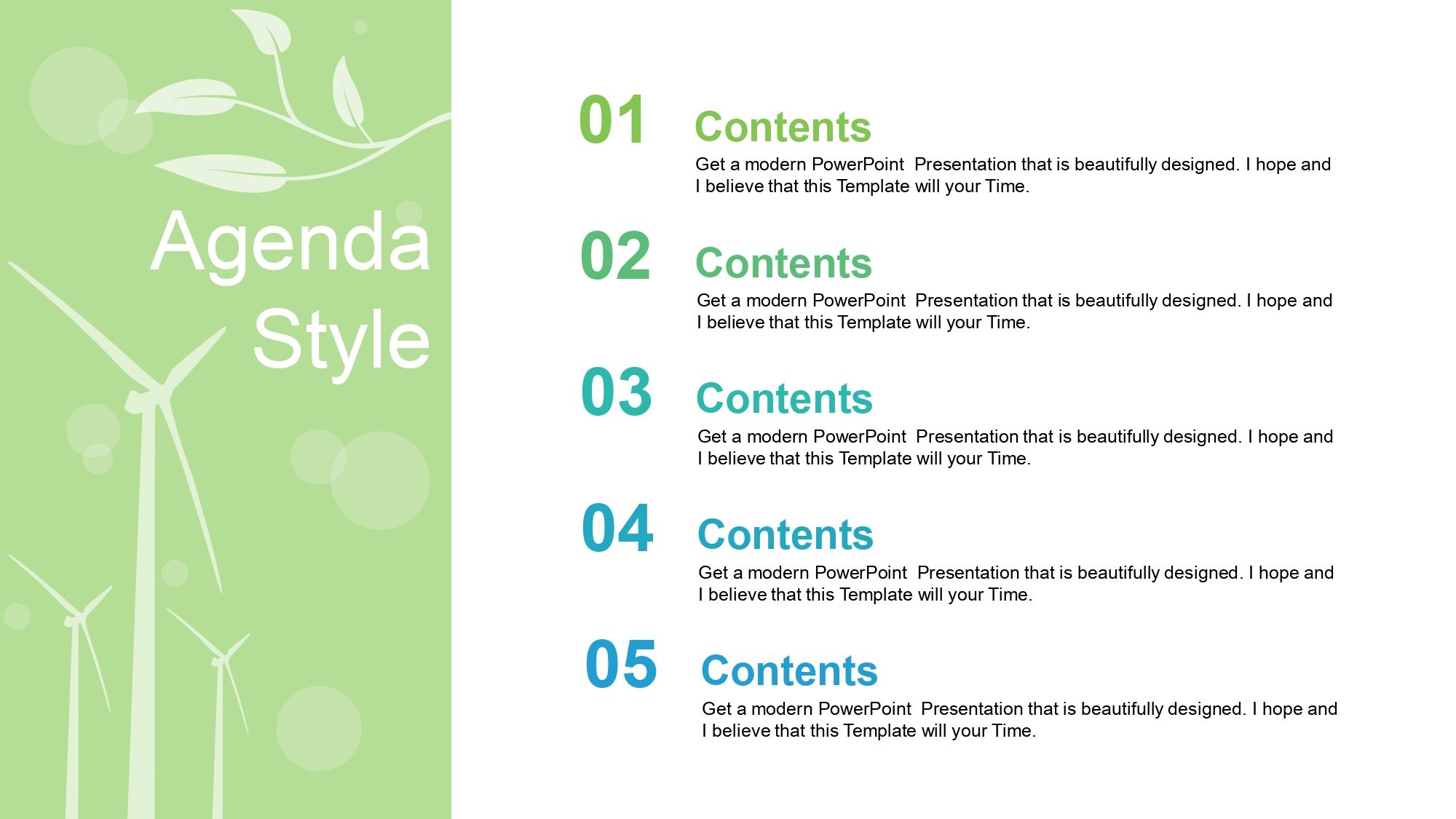 Plantilla PowerPoint de Desarrollo Sostenible