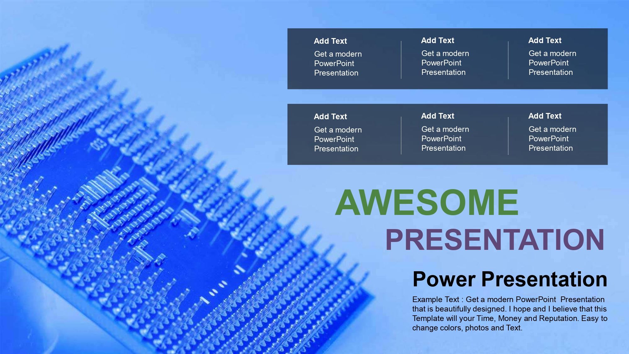 Electrónica Plantilla PowerPoint