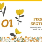 Plantilla PowerPoint de Flores Amarillas