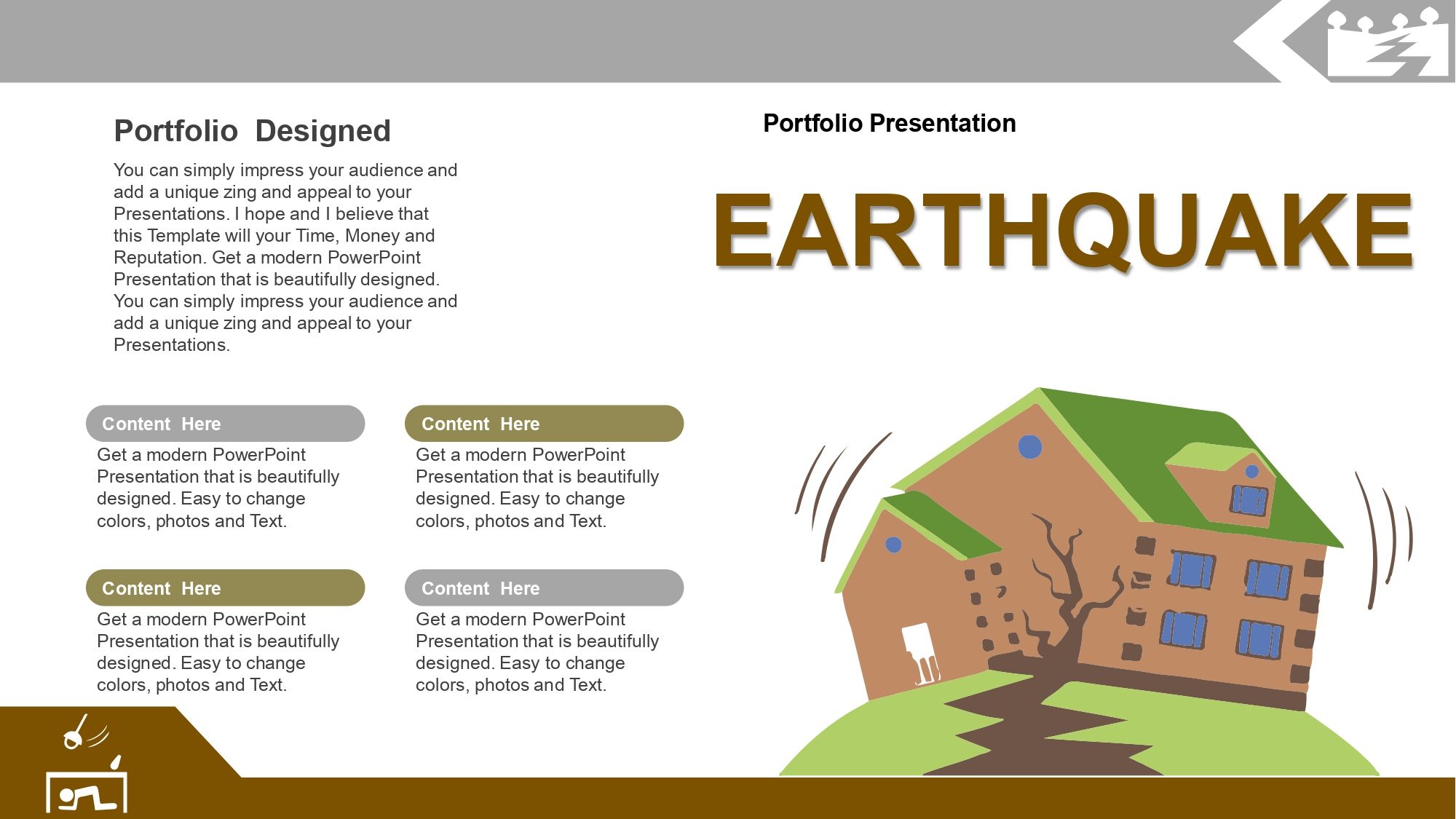 Terremoto Plantilla PowerPoint