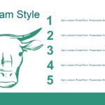 Vaca Plantilla PowerPoint