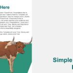 Vaca Plantilla PowerPoint