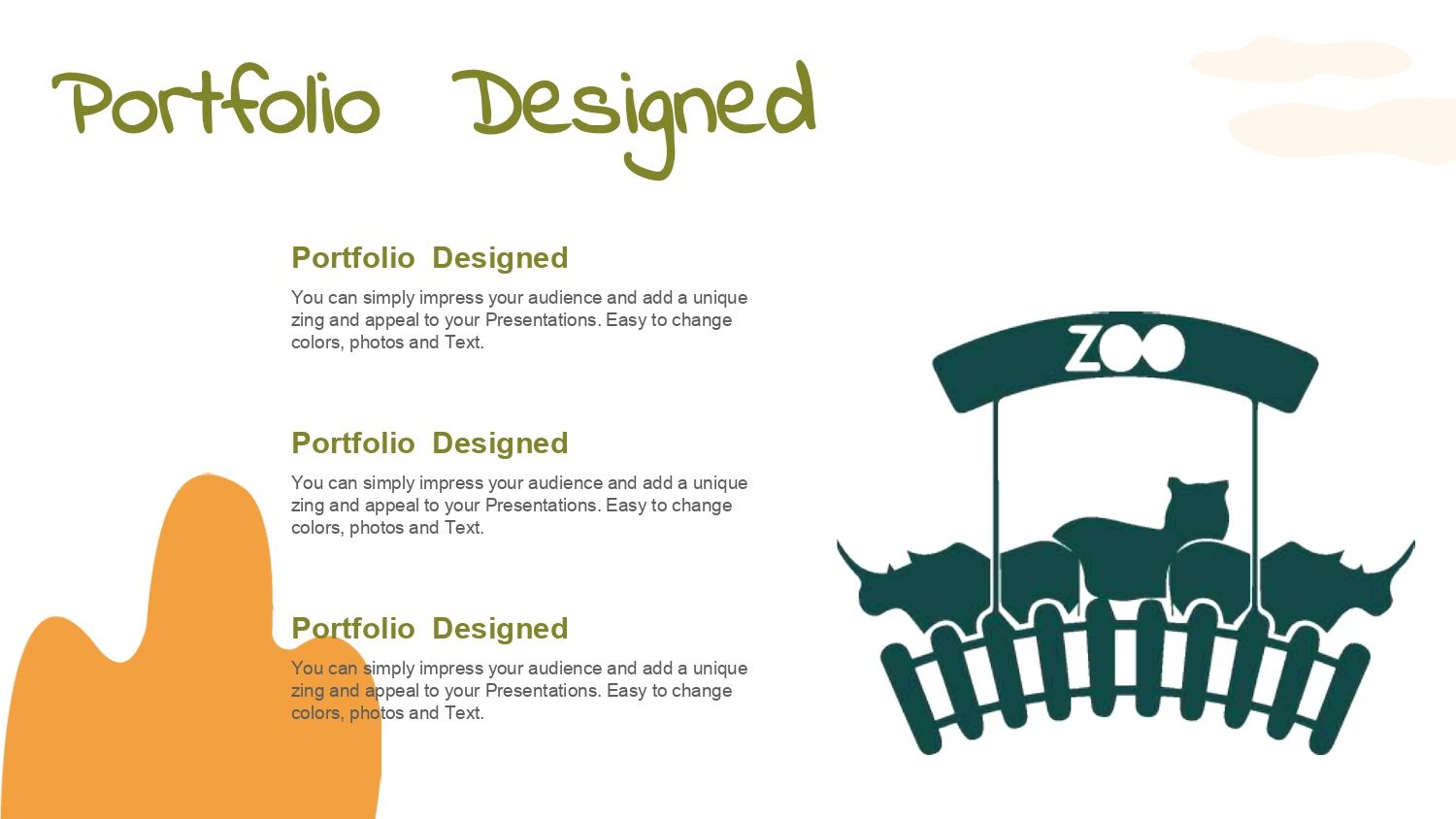 Zoológico Plantilla PowerPoint