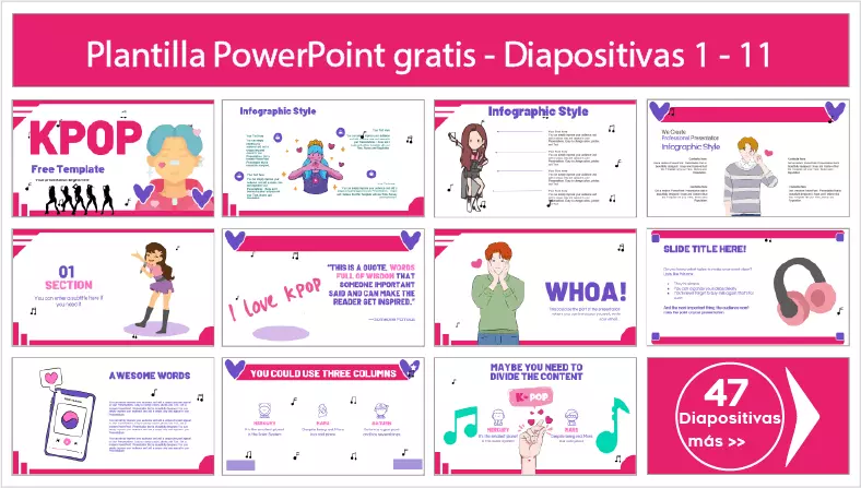 K-pop Plantilla PowerPoint
