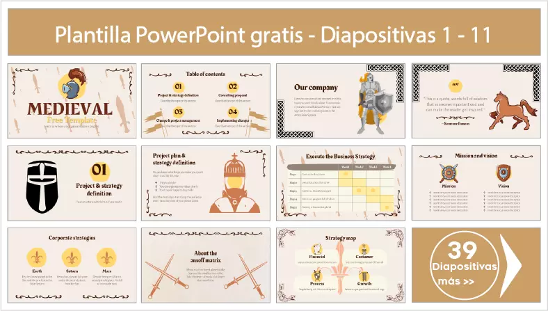 Medieval Plantilla PowerPoint