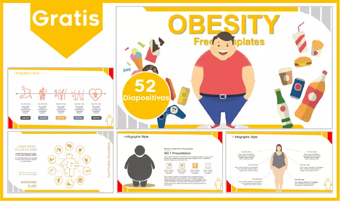 Obesidad Plantilla PowerPoint