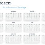 Calendario 2022 en PowerPoint