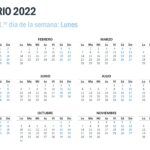 Calendario 2022 en PowerPoint
