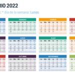 Calendario 2022 en PowerPoint