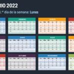 Calendario 2022 en PowerPoint