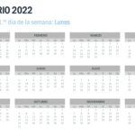 Calendario 2022 en PowerPoint