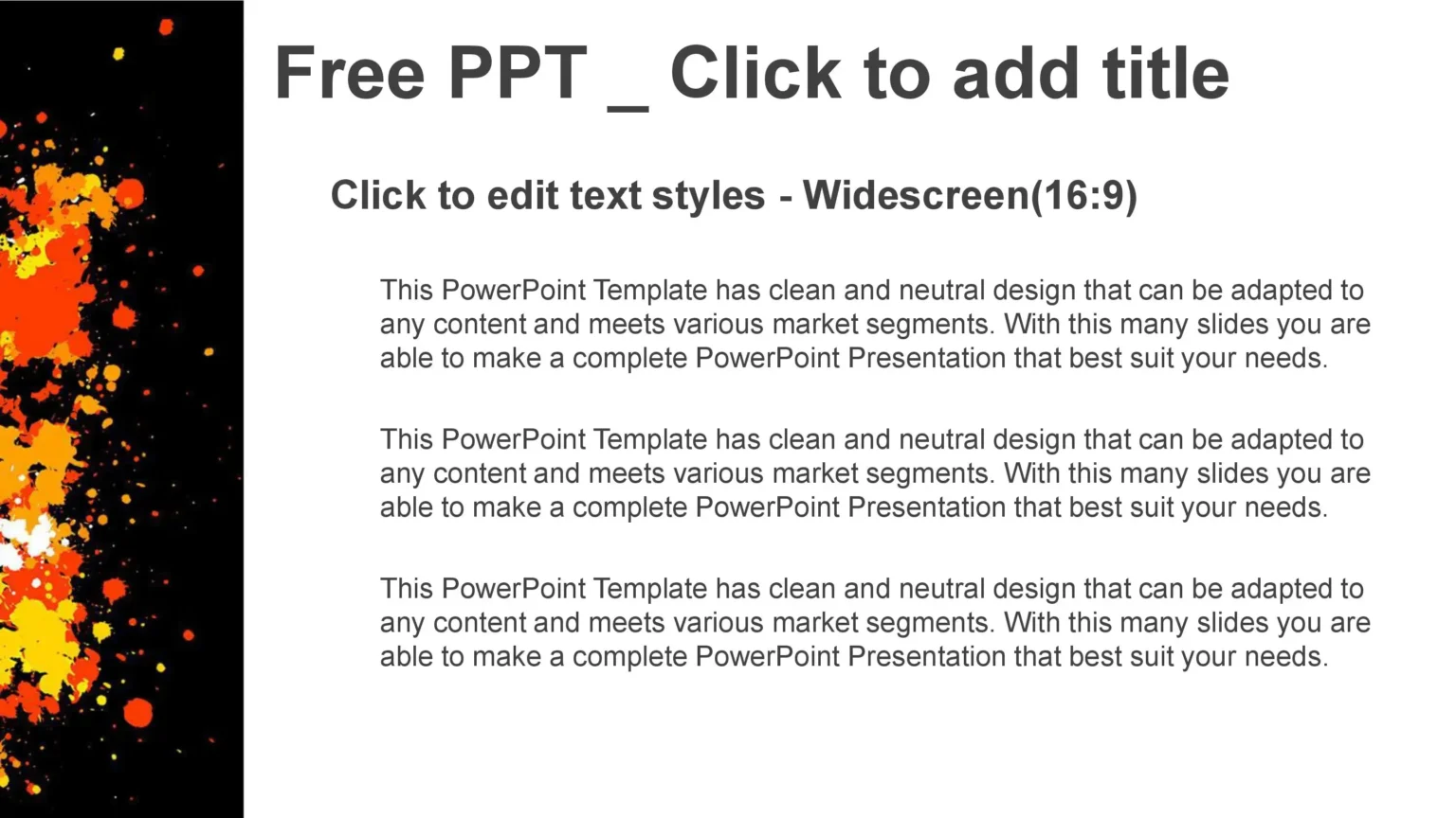 Circulo Grunge Plantilla PowerPoint