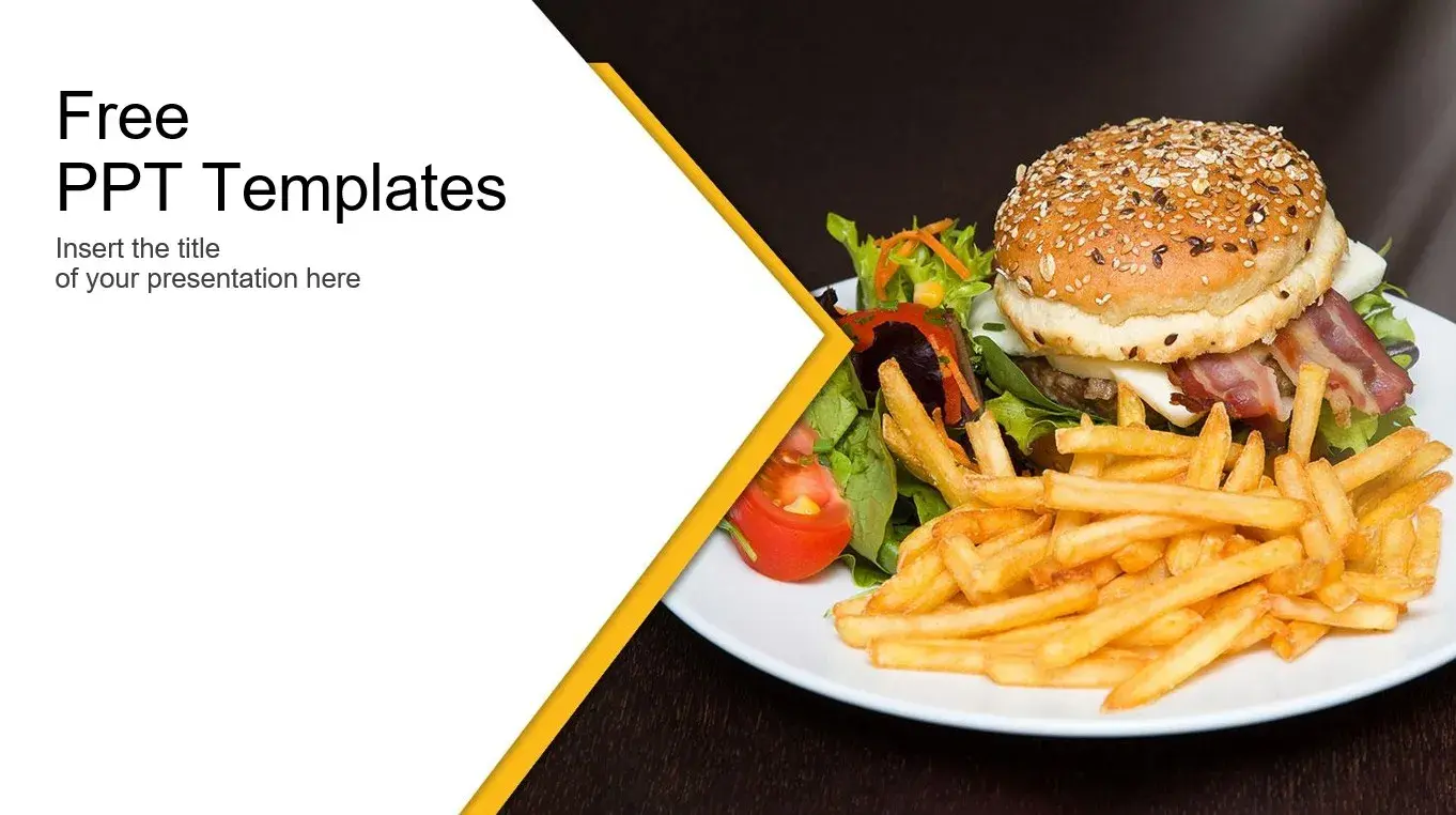 Comida Rápida Plantilla PowerPoint