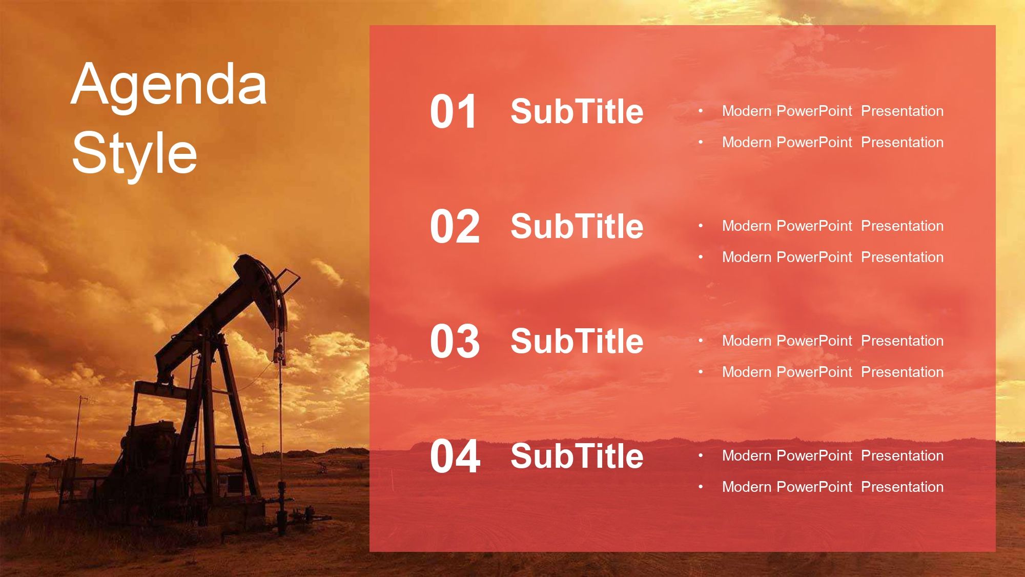 Petróleo Plantilla PowerPoint