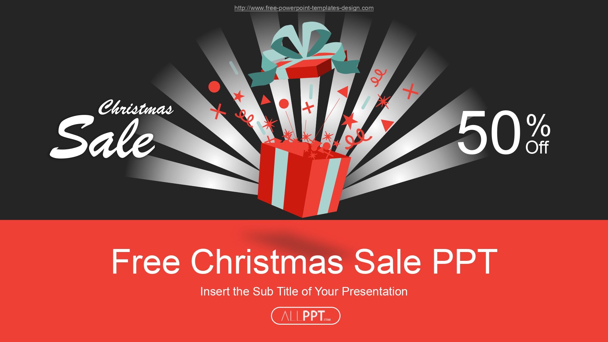 Diseño Navideño Plantilla PowerPoint