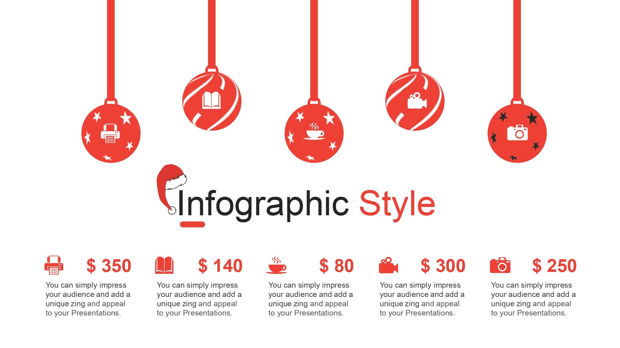 Diseño Navideño Plantilla PowerPoint