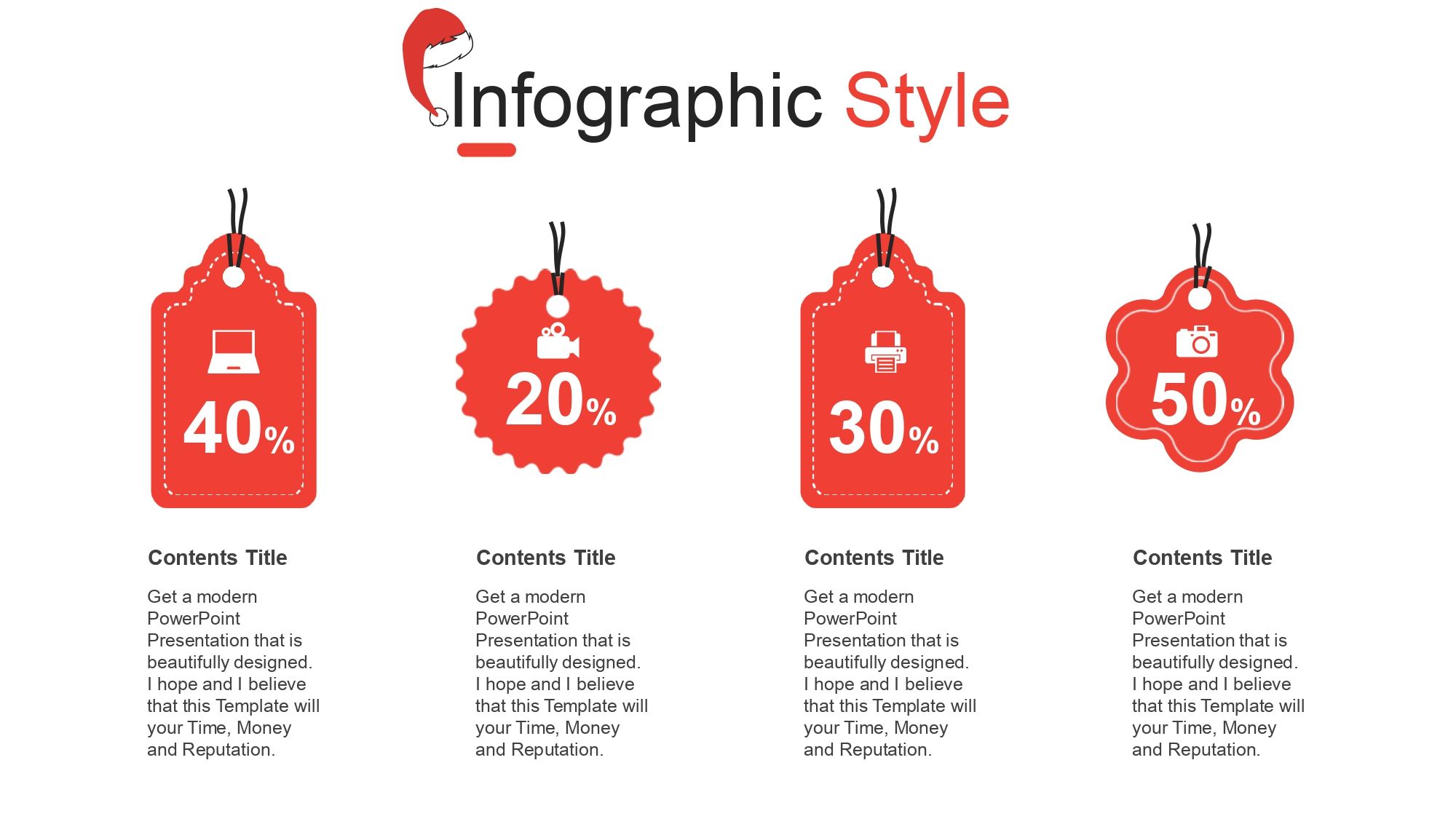 Diseño Navideño Plantilla PowerPoint