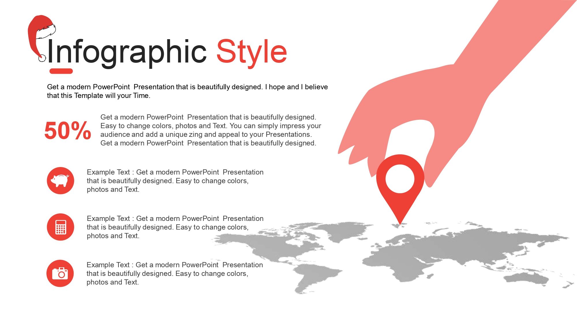 Diseño Navideño Plantilla PowerPoint