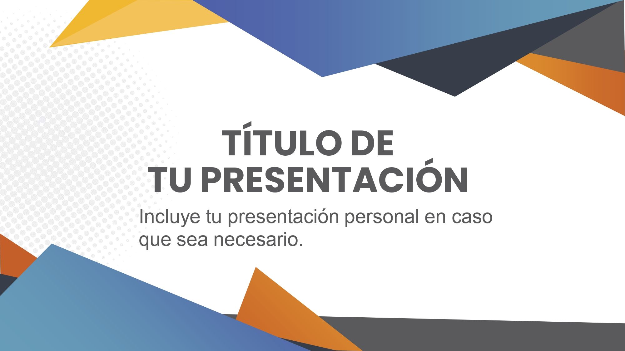 Formas Azules Plantilla PowerPoint