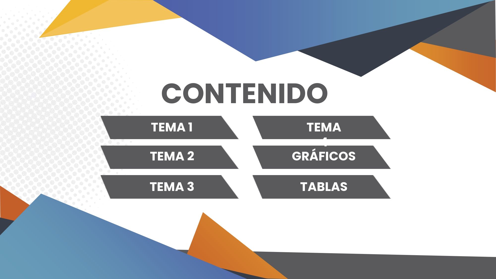 Formas Azules Plantilla PowerPoint