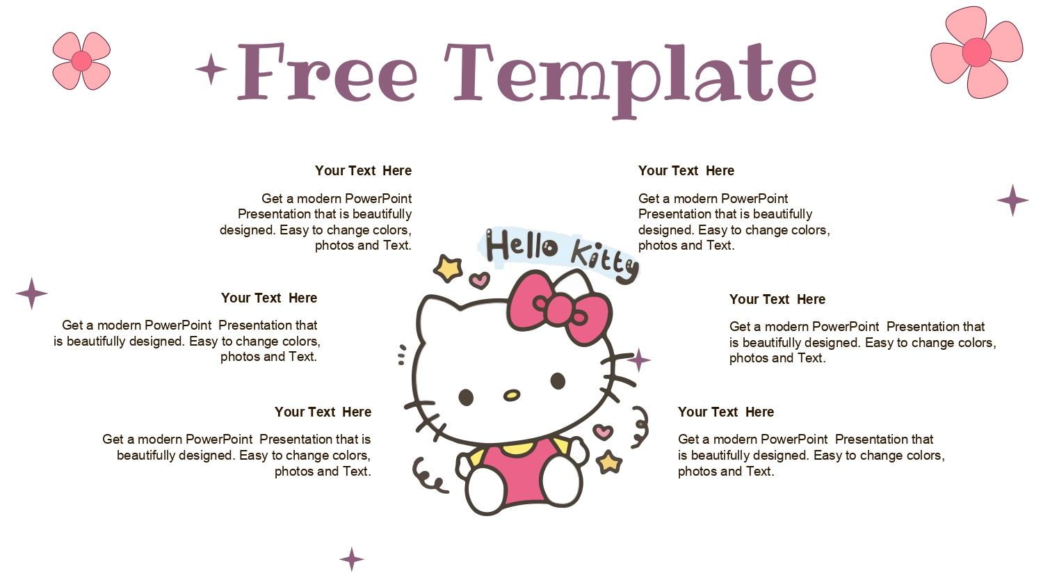 Hello Kitty Plantilla PowerPoint