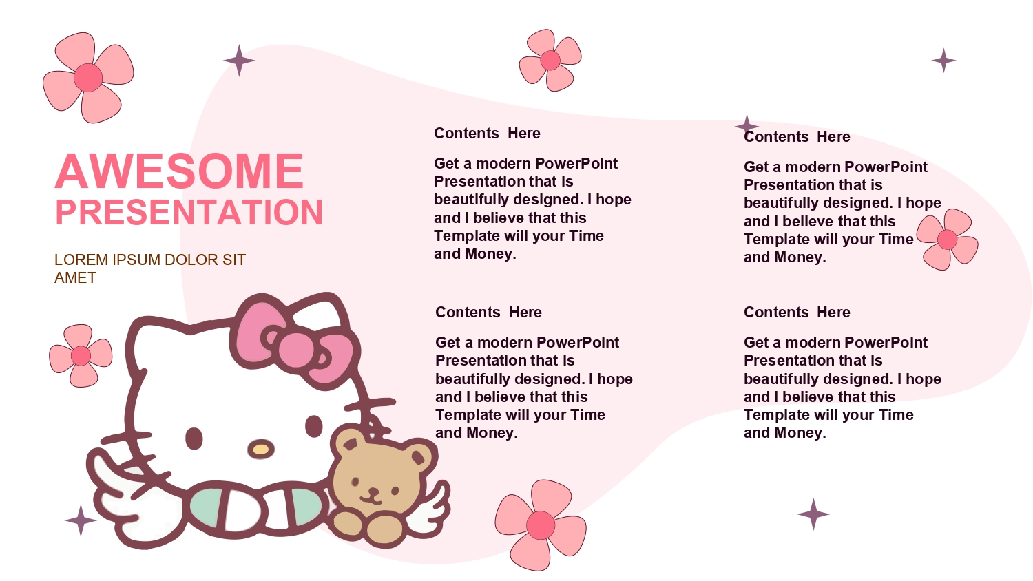 Hello Kitty Plantilla PowerPoint