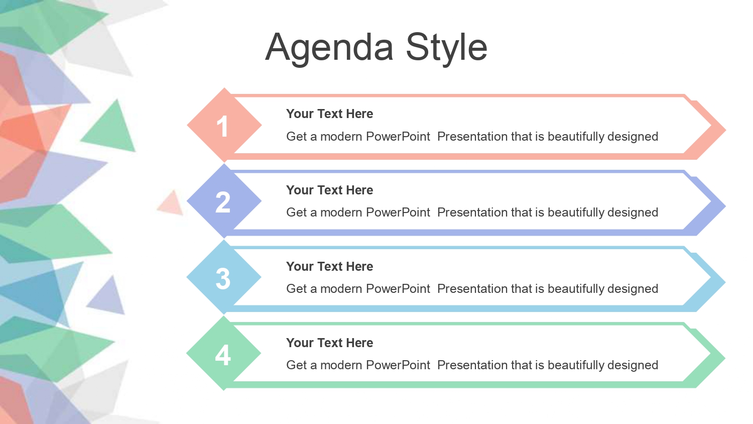 Hojas Abstractas Plantilla PowerPoint