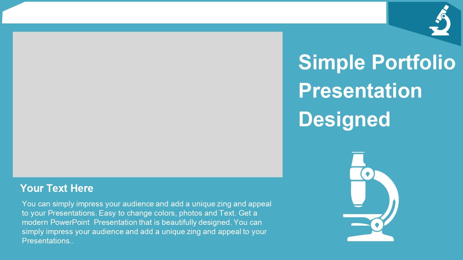 Microscopio Plantilla PowerPoint