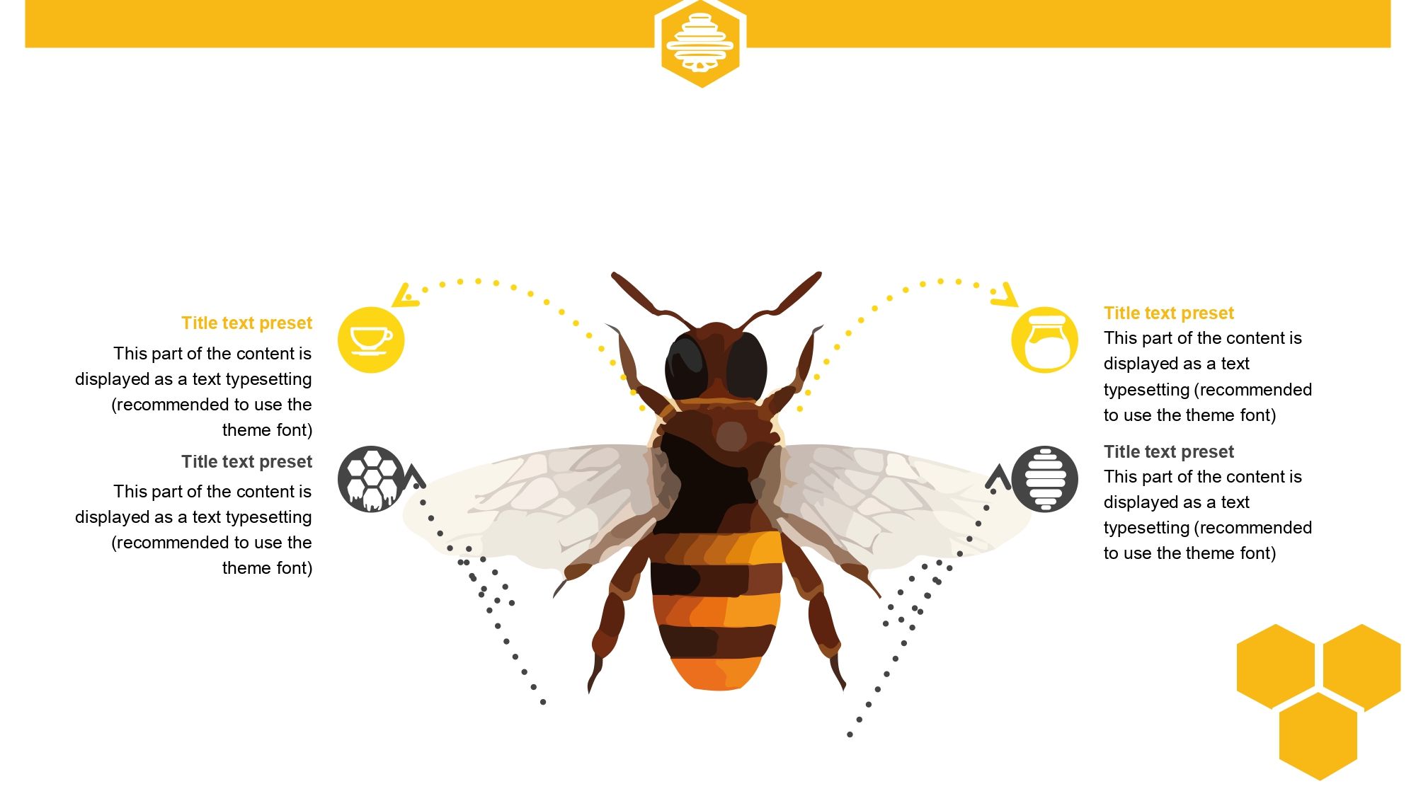 Miel de Abeja Plantilla PowerPoint