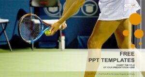 Plantilla PowerPoint Jugadora de Tenis