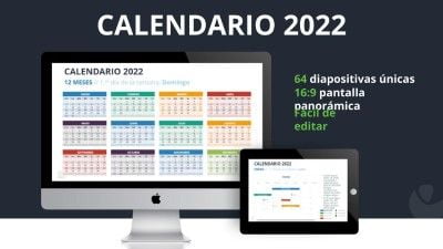 Calendario 2022 en PowerPoint
