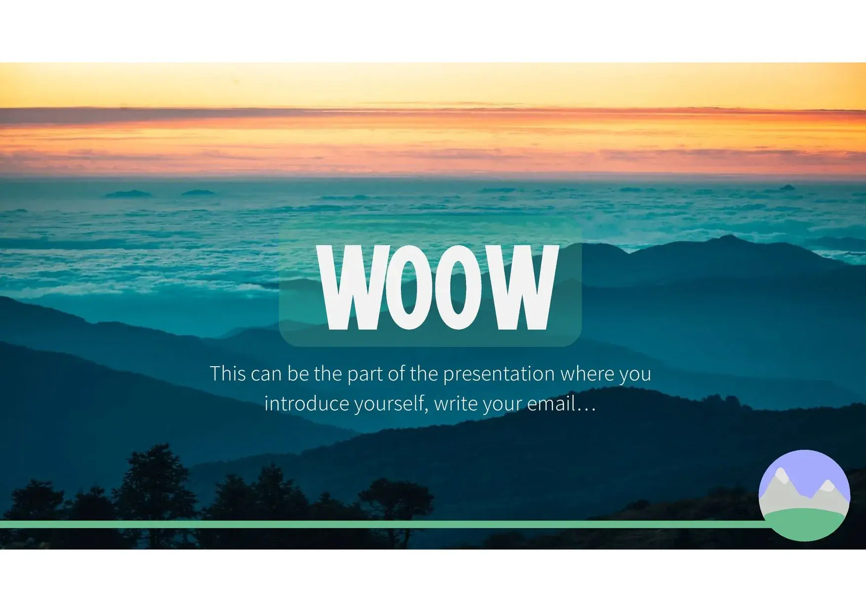 Plantilla PowerPoint de Paisaje Natural