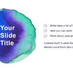 Plantilla PowerPoint Acuarelas de Colores