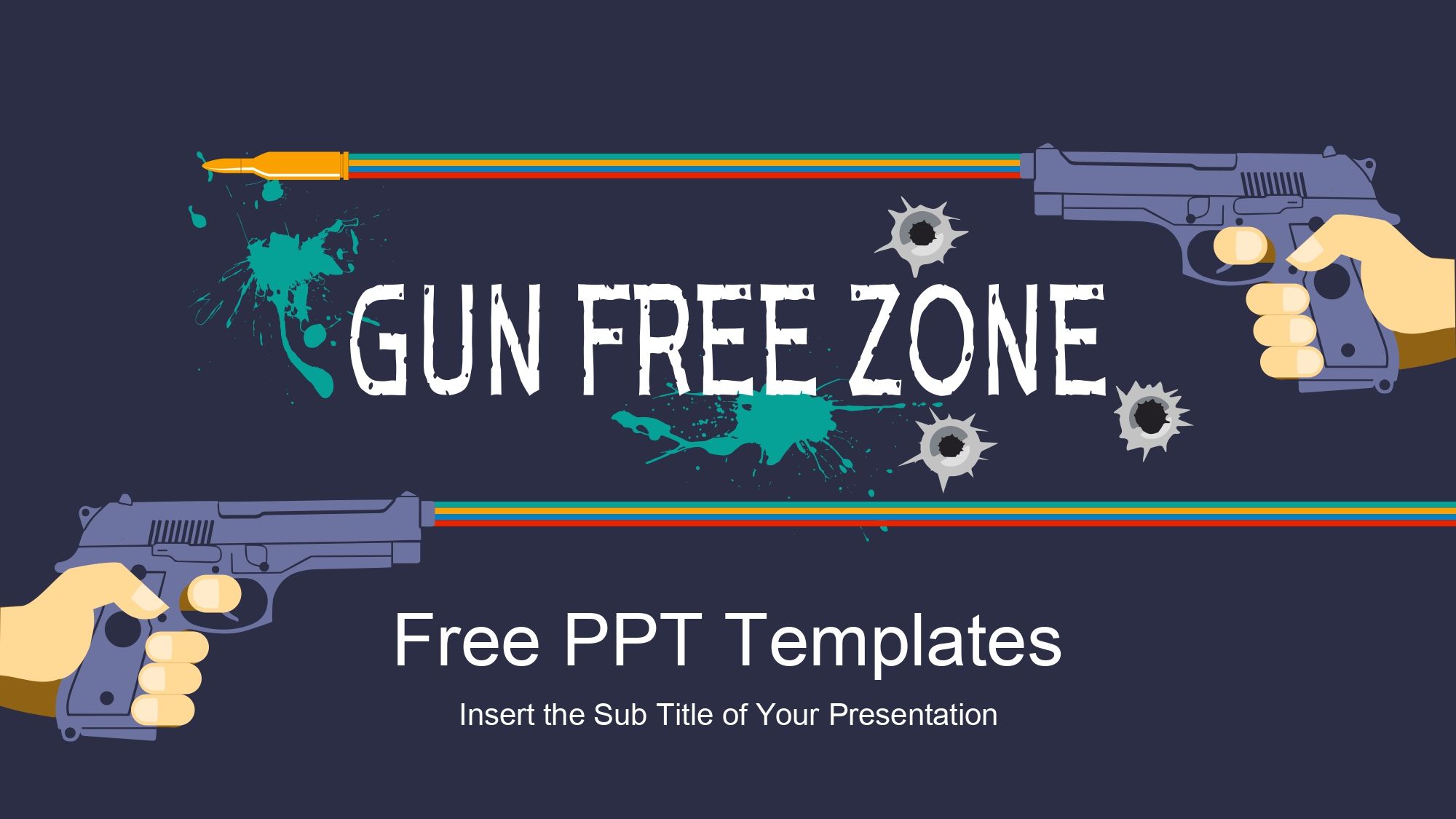 Plantilla PowerPoint Arma de Fuego