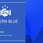 Plantilla PowerPoint Azul Formal