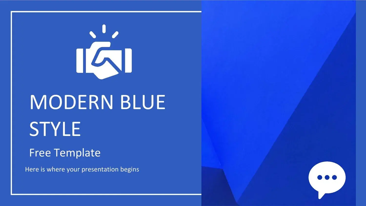 Plantilla PowerPoint Azul Formal