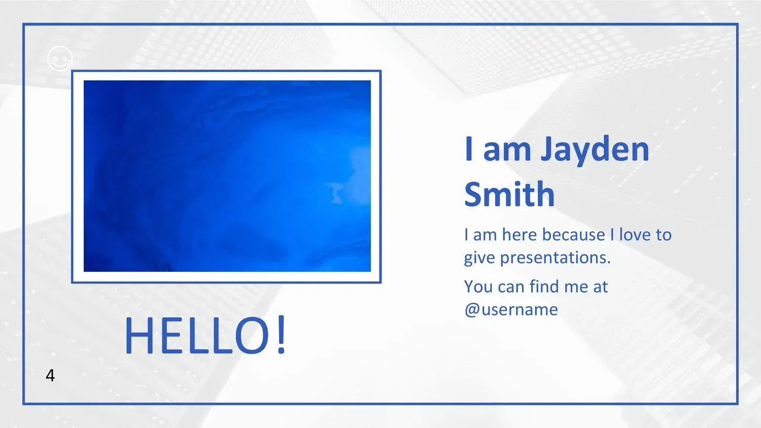 Plantilla PowerPoint Azul Formal