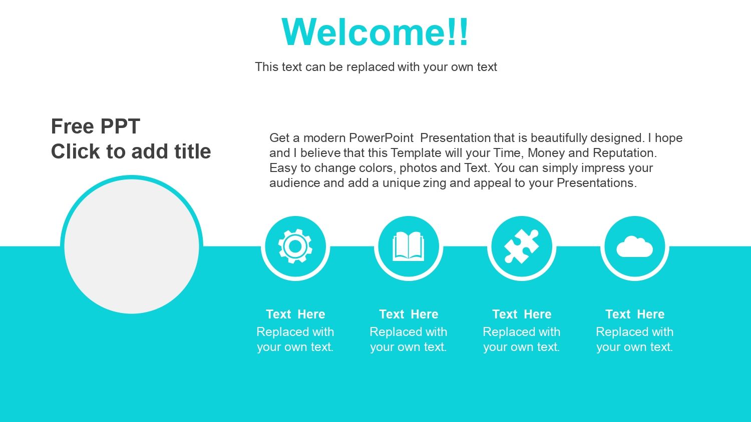 Plantilla PowerPoint Bombilla de Ideas