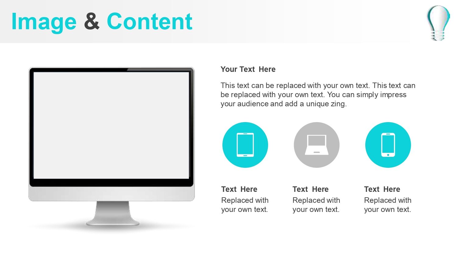 Plantilla PowerPoint Bombilla de Ideas